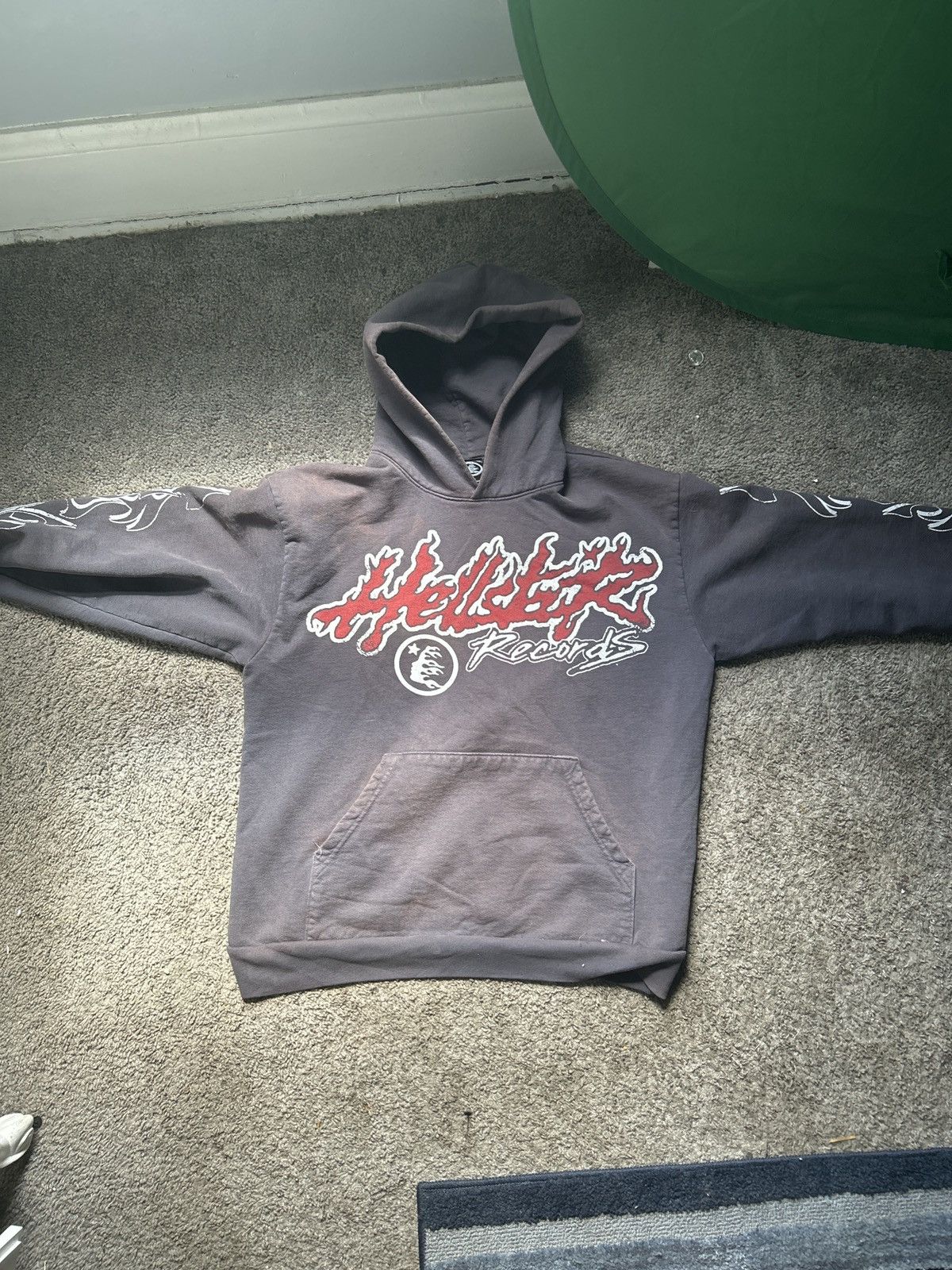 HELLSTAR HELLSTAR STUDIOS RECORDS TOUR HOODIE FADED BLACK Size US L / EU 52-54 / 3 - 3 Thumbnail