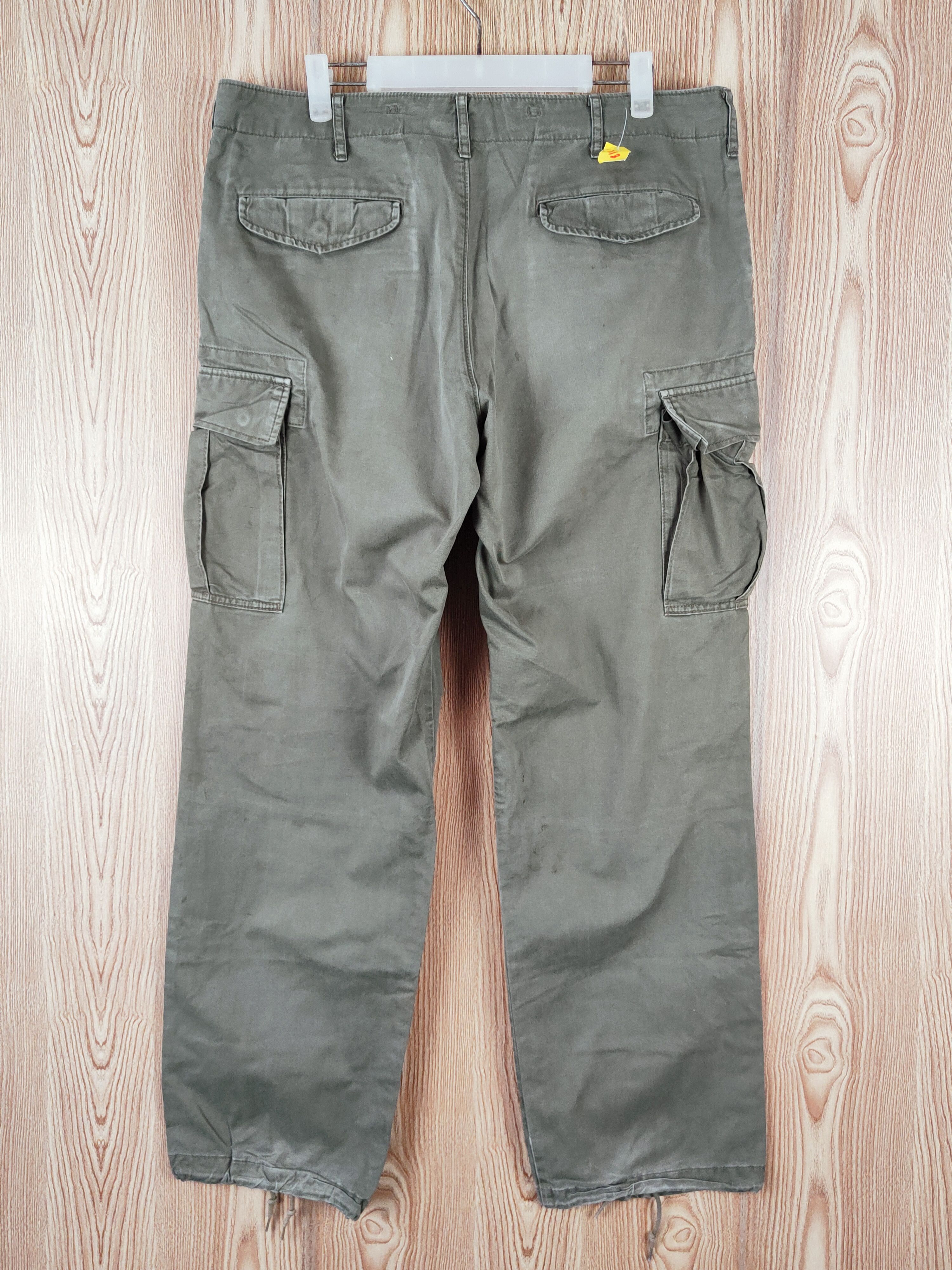 Japanese Brand Uniqlo Green Multipocket Tactical Cargo Pants #W213 Size US 35 - 7 Thumbnail