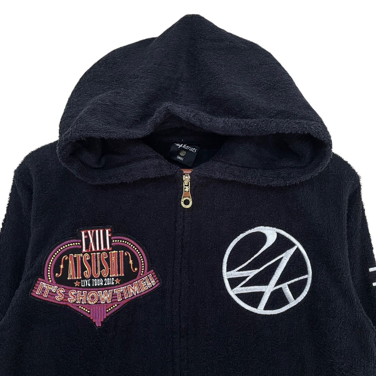 Japanese Brand × Vintage Vintage Japanese Brand 24 karats Hoodie Jacket 2000s Size US S / EU 44-46 / 1 - 8 Thumbnail