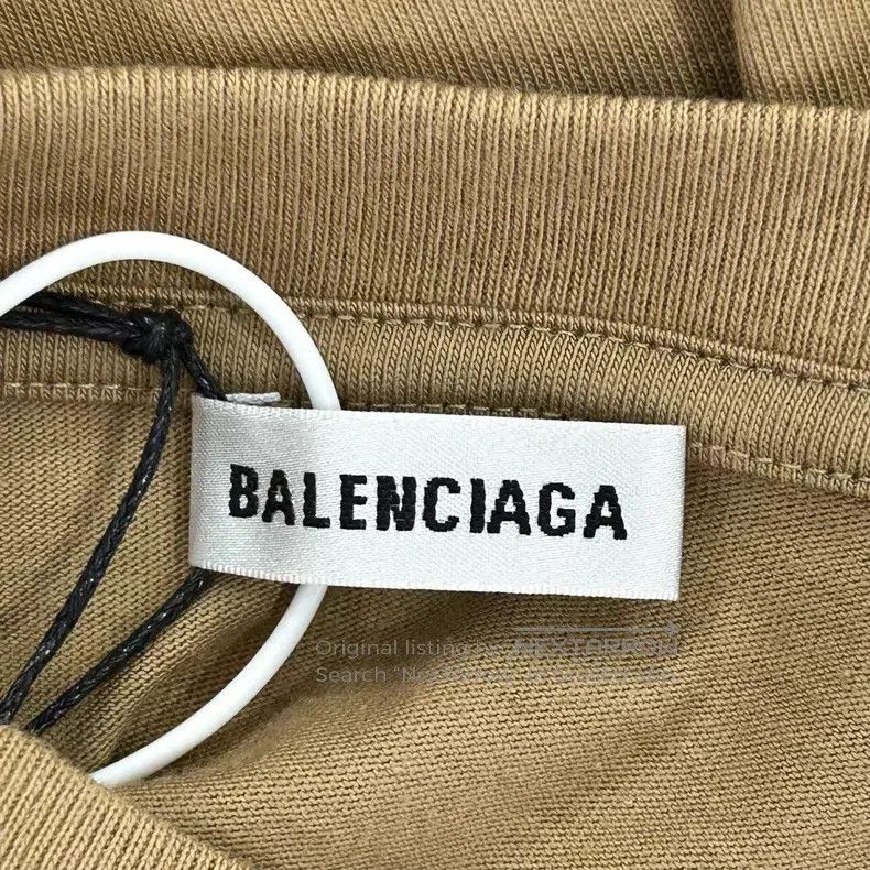 Balenciaga Balenciaga Deep Camel Short Sleeve T-Shirt Khaki Color Size US XS / EU 42 / 0 - 3 Thumbnail