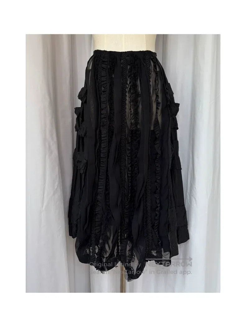 Comme des Garcons Comme Des Garcons size M Ghost Bride Black Half Skirt Size 23" - 1 Thumbnail