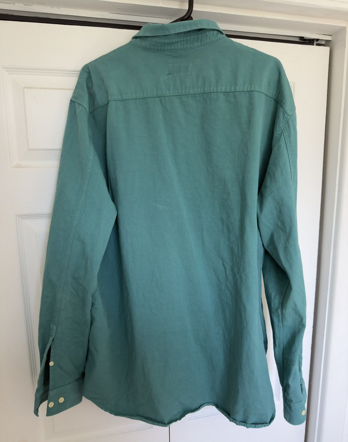 Nudie Jeans Nudie Jeans Turquoise Button-Up Size US XXL / EU 58 / 5 - 2 Thumbnail