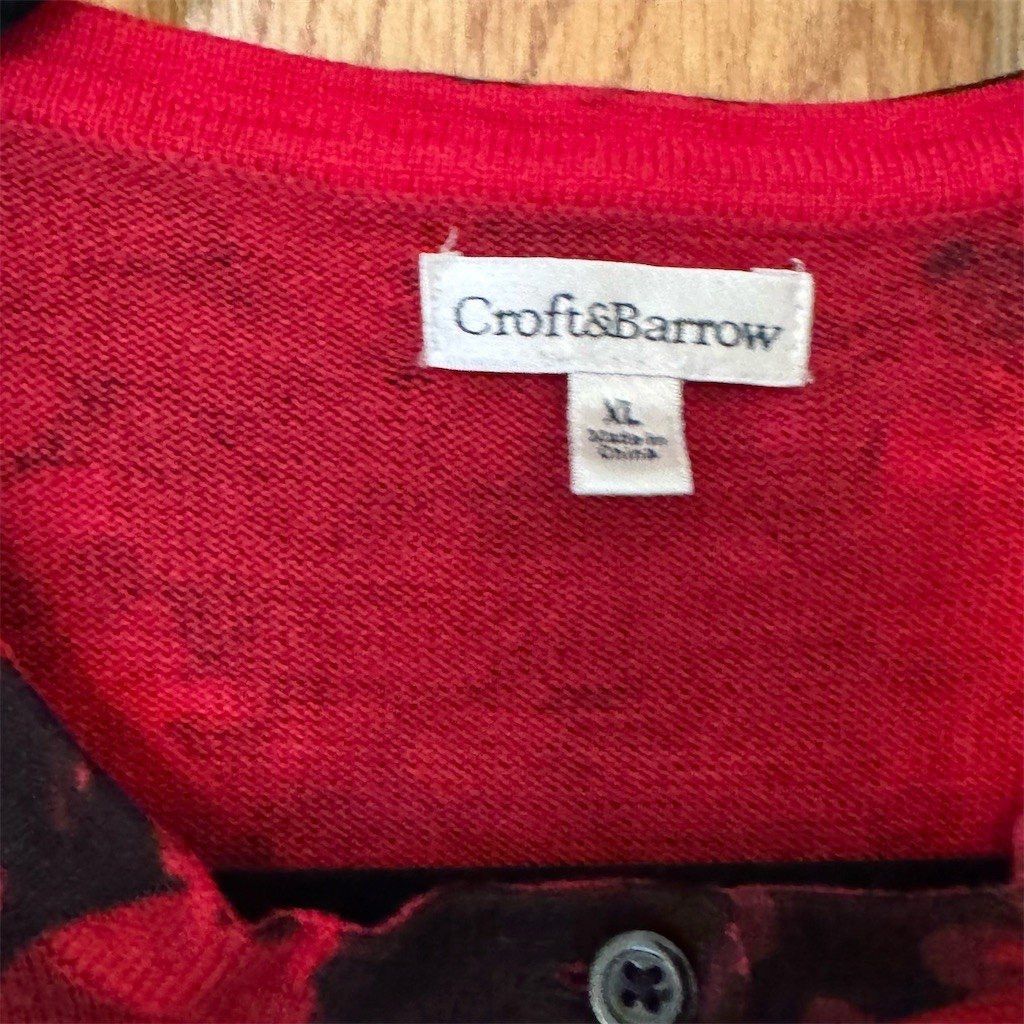 Croft & Barrow Croft & Barrow Cardigan Sweater Womens XL Floral Button Fro Size XL / US 12-14 / IT 48-50 - 4 Thumbnail