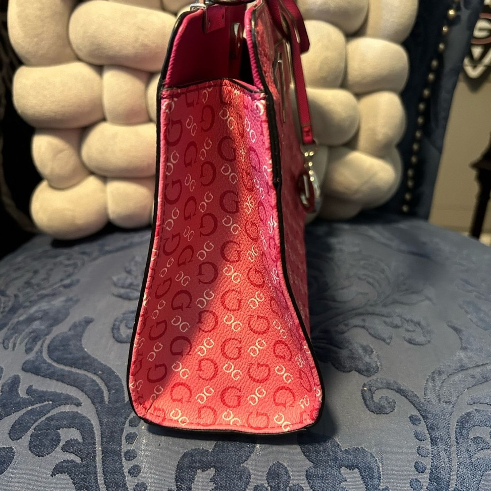 Guess GUESS Fuchsia Crossbody Bag with Logo Charm Size ONE SIZE - 5 Thumbnail