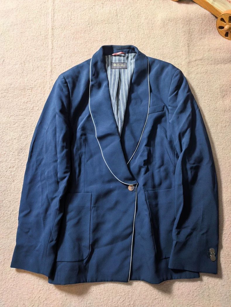 Loro Piana Loro Piana Sheri Wool Silk Blazer- Size US L / EU 52-54 / 3 - 1 Thumbnail