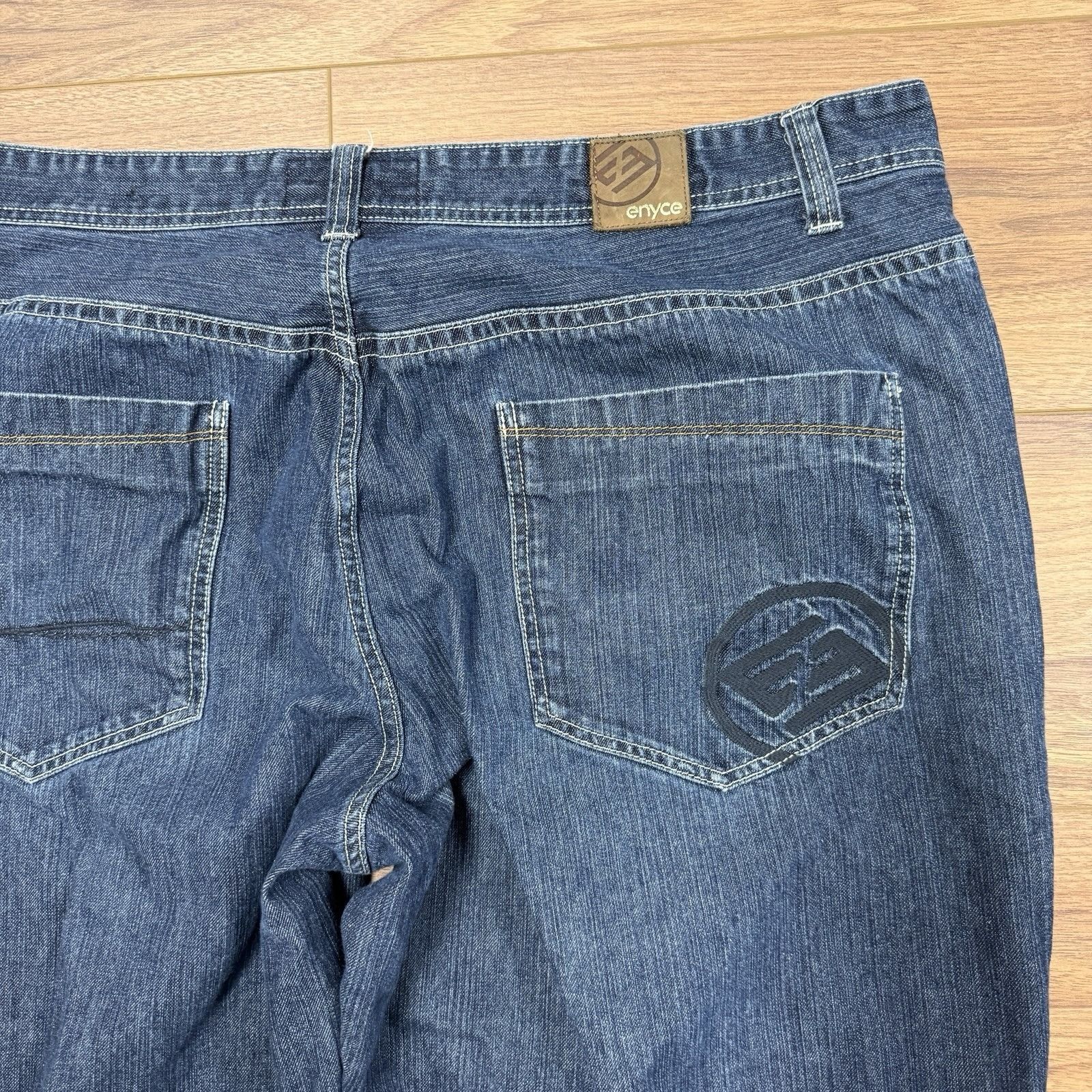 Enyce Vintage Y2K Enyce Baggy Jeans Mens 46x33 Blue Skate Streetwe Size US 44 / EU 60 - 3 Thumbnail