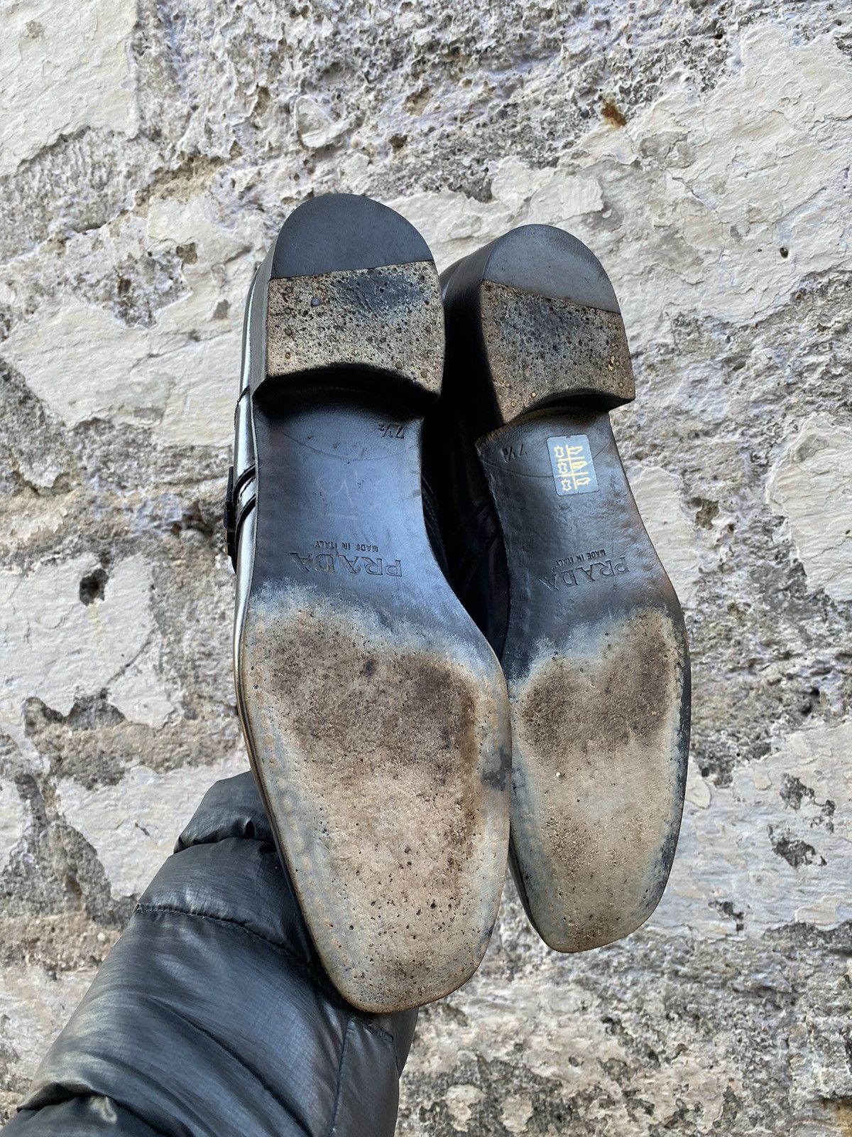Prada × Vintage Prada leather Strap Half boots size uk7.5 Size US 7.5 / EU 40-41 - 9 Thumbnail