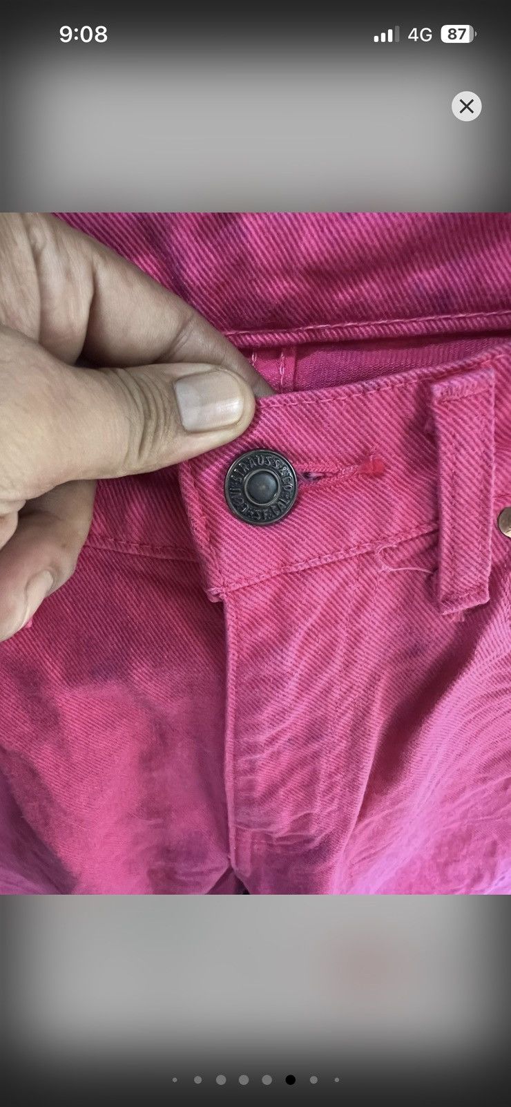 Levi's Vintage Clothing 🔥Rare Vintage Pink Levis Button J41 Denim Size US 27 - 11 Thumbnail