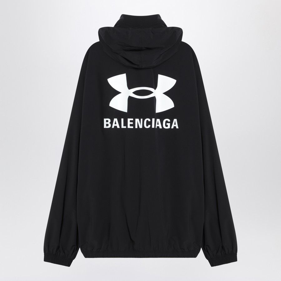 Balenciaga o1d2blof0226 Windbreaker Jacket in Black Size US XS / EU 42 / 0 - 2 Thumbnail