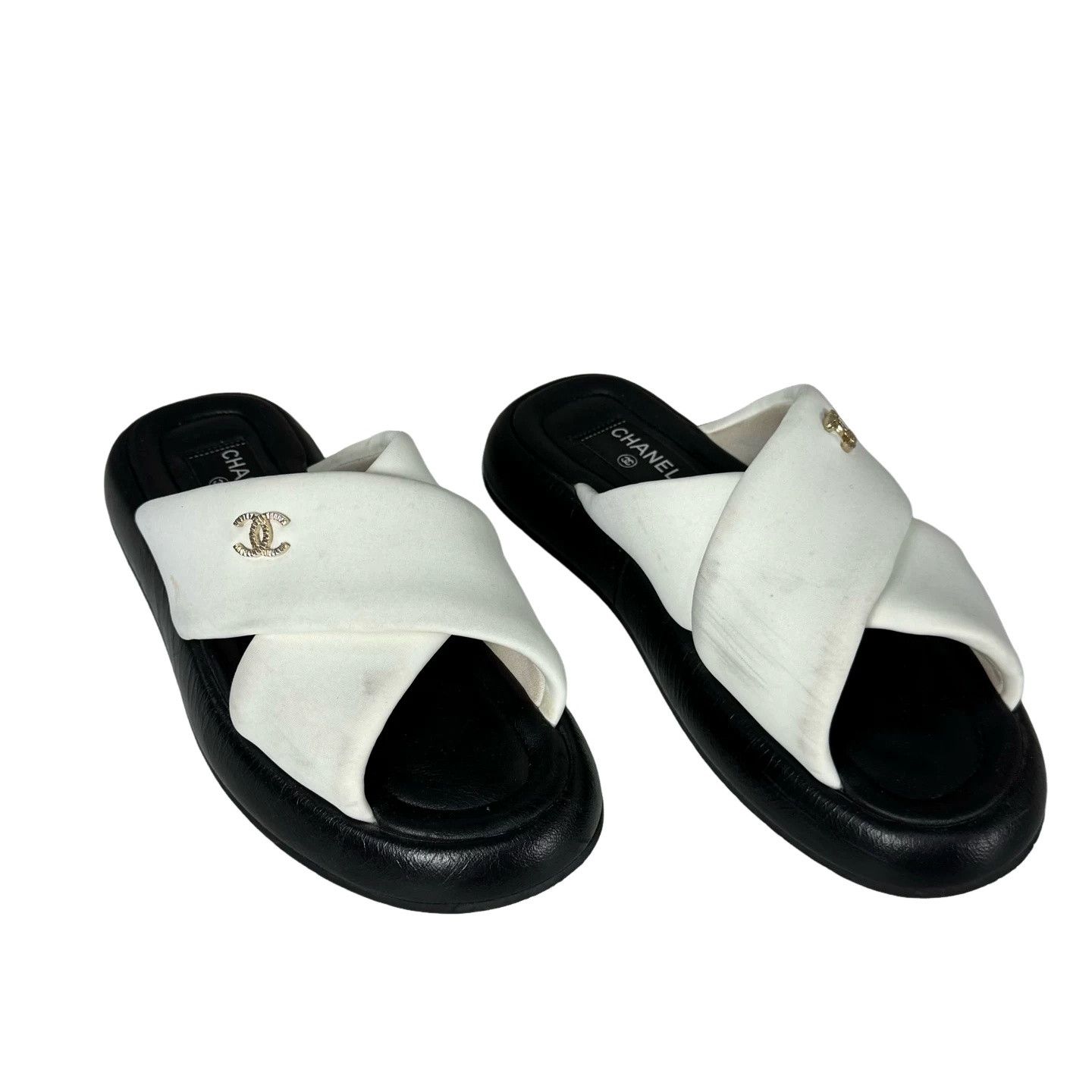 Chanel Chanel Cross Strap Sandals Size 38 Size US 8 / IT 38 - 1 Thumbnail