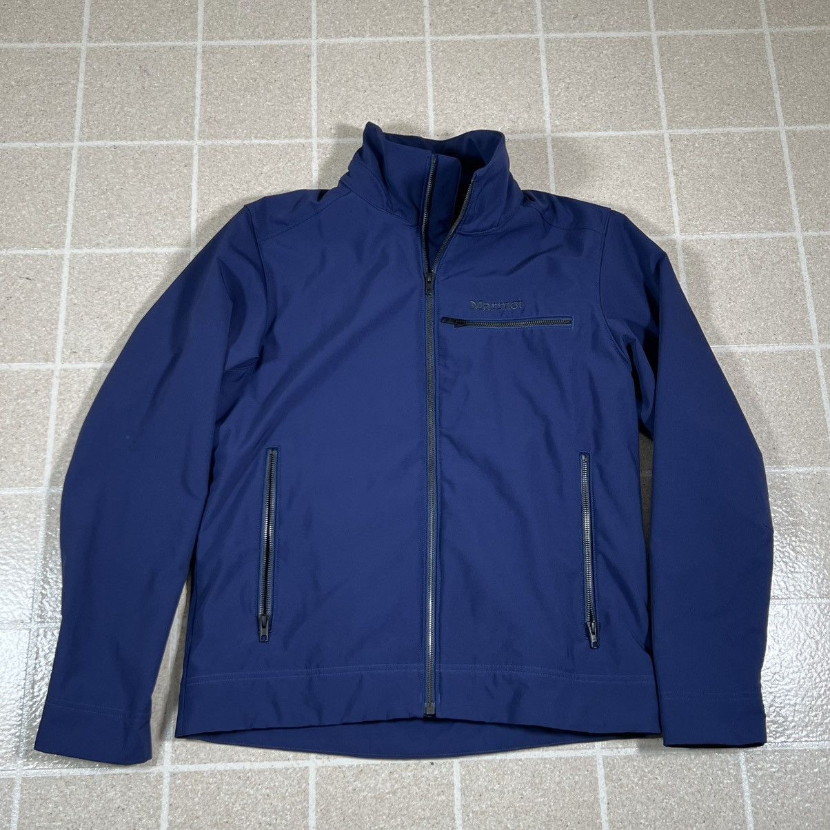 Marmot Marmot Alsek Jacket Medium Blue Soft Shell Water Full Zip Size US M / EU 48-50 / 2 - 1 Thumbnail
