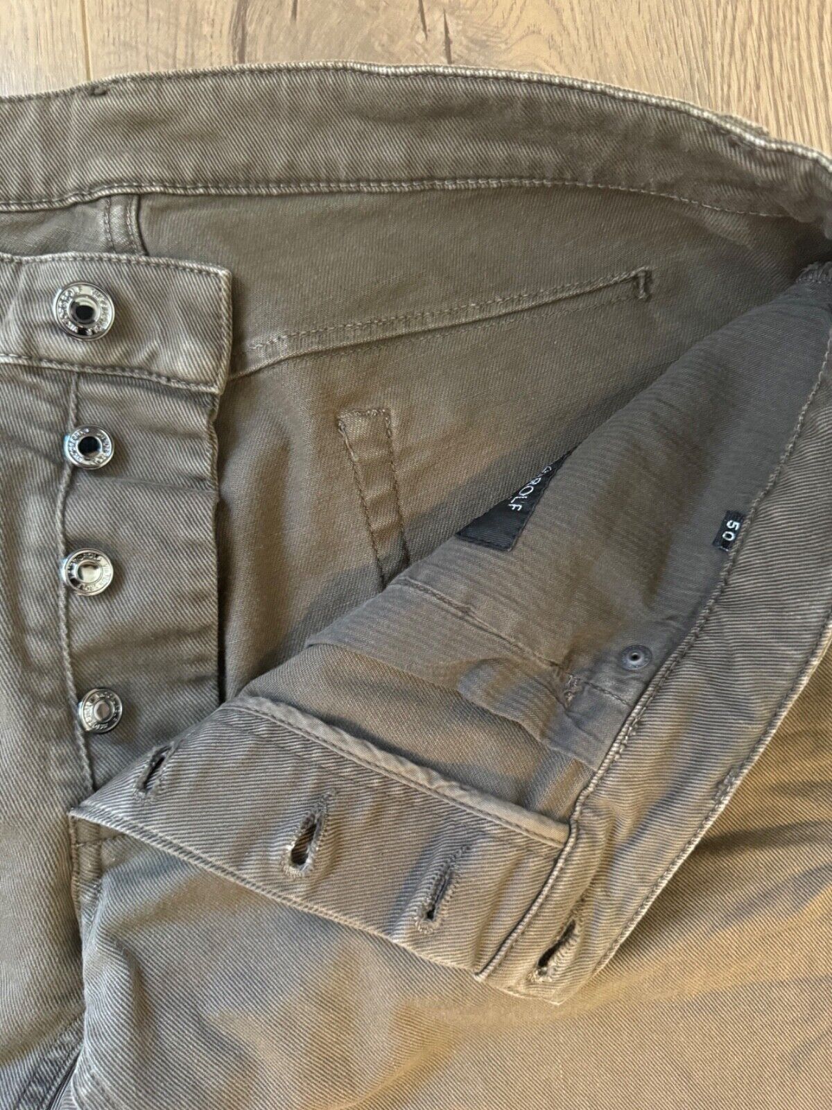 Viktor & Rolf Viktor & Rolf Men's Brown Chino Cotton Pants US 34x32 EU 50 Size US 34 / EU 50 - 4 Thumbnail