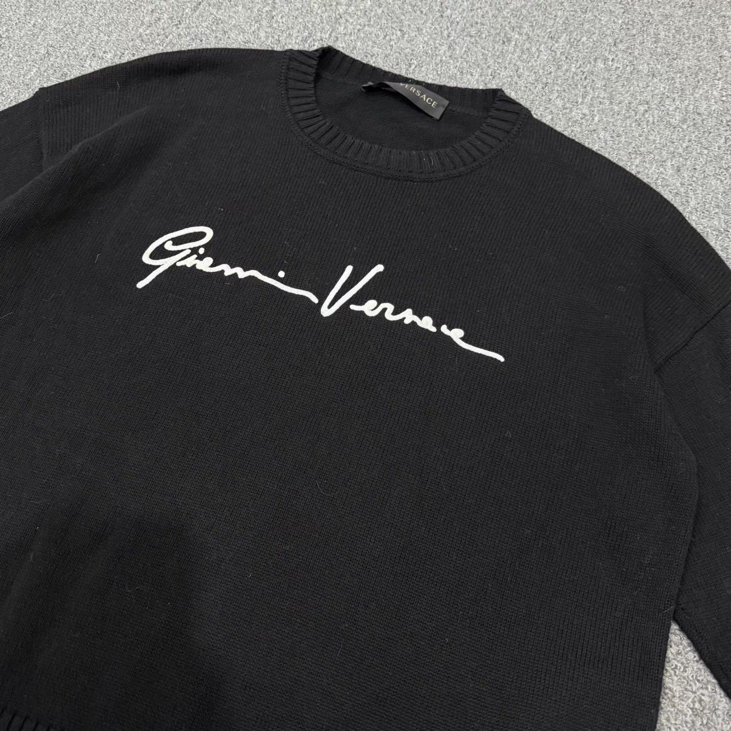 Versace Versace Black Wool Knit Sweater 42 95 New Size US XS / EU 42 / 0 - 3 Thumbnail