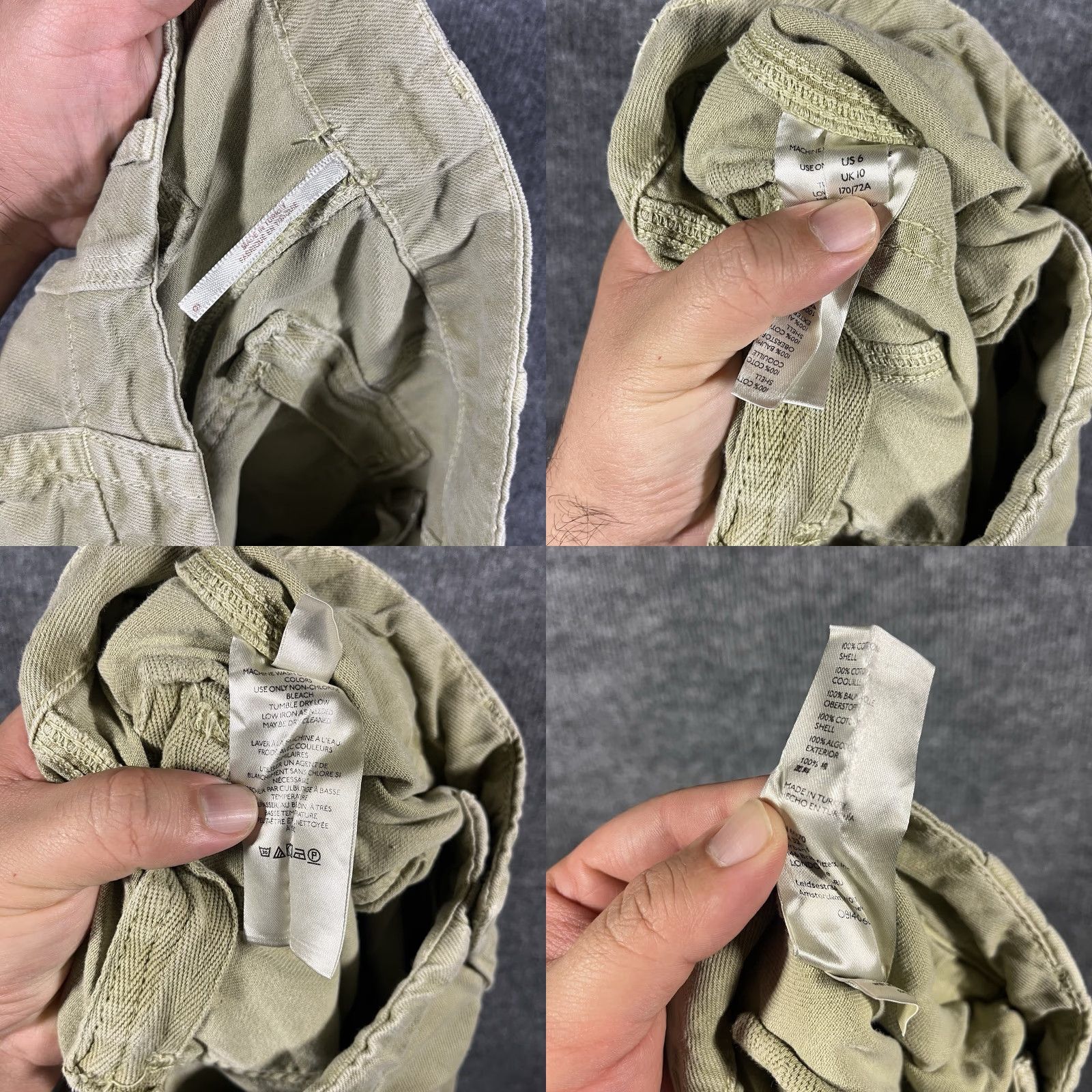 Free People Free People Cargo Pants Women Size 6 Beige Cotton Boho Grunge Utility Pockets Casual Party/Cocktail Travel Fall Spring Summer Winter 6 Womens Size 28" / US 6 / IT 42 - 8 Thumbnail