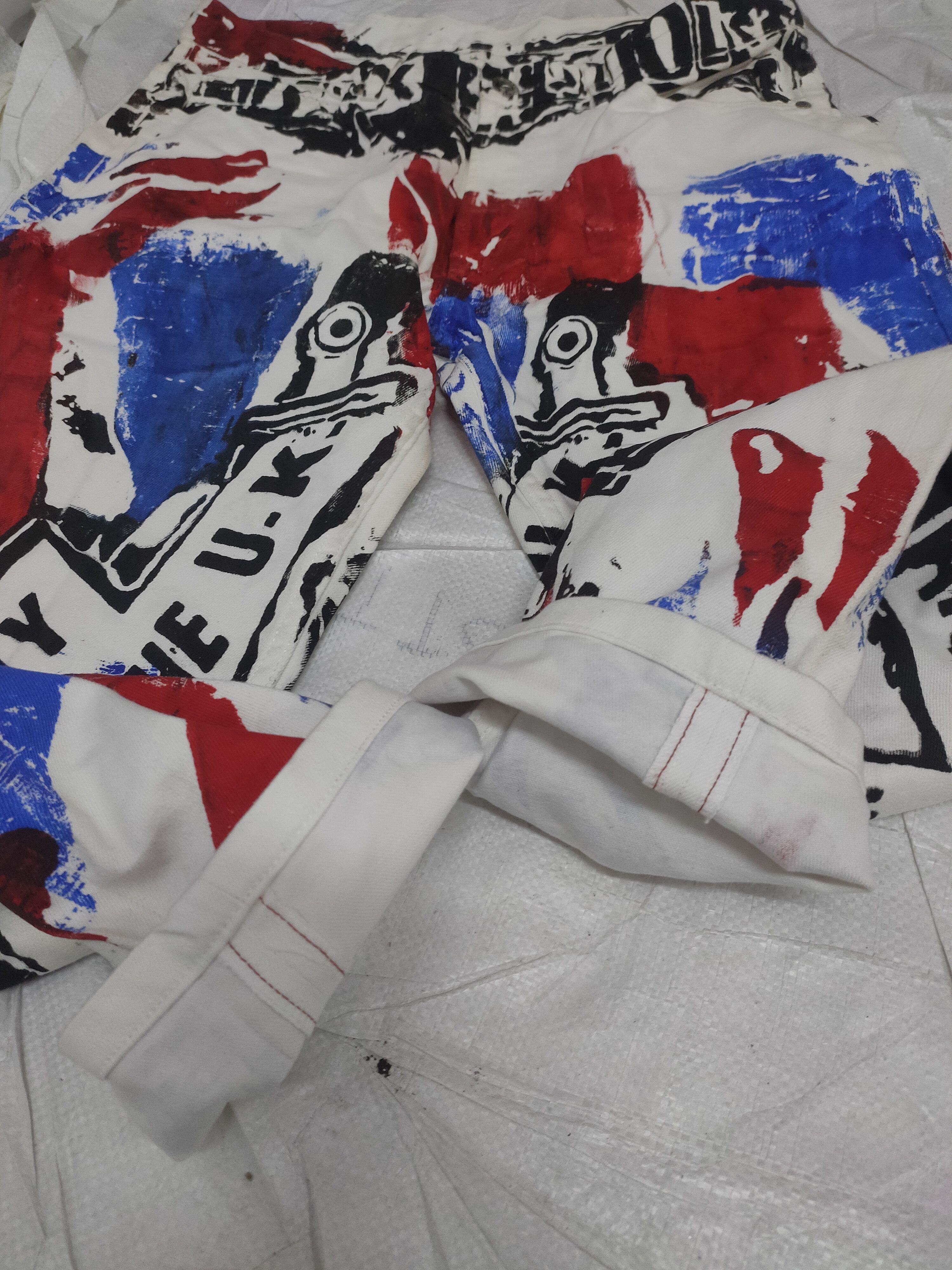 Seditionaries Rare!! Punk sex pistol custom jeans Size US 33 - 10 Thumbnail