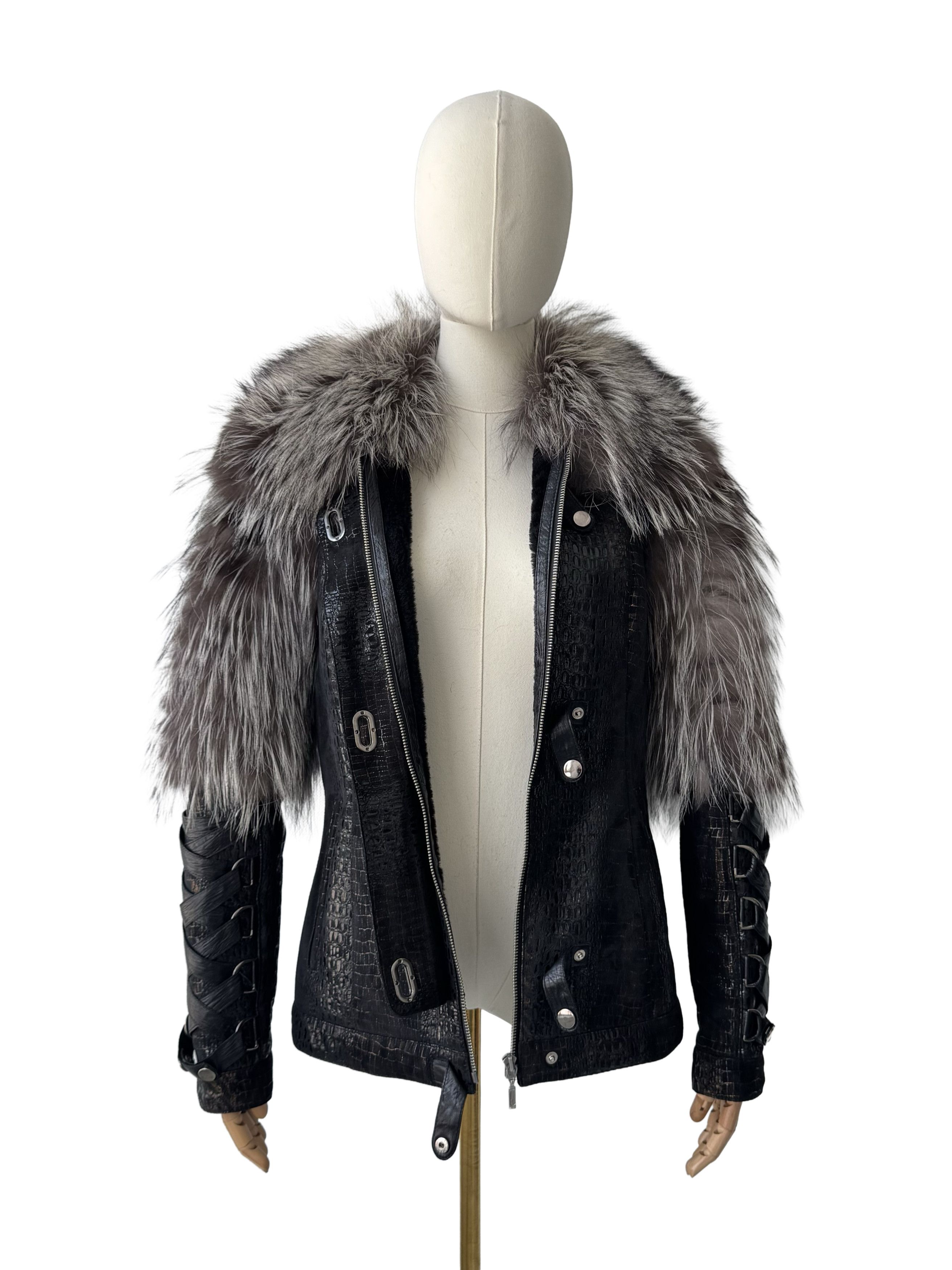 Vintage Vintage Real Sheepskin Jacket With Real Fur Details Size S / US 4 / IT 40 - 3 Thumbnail