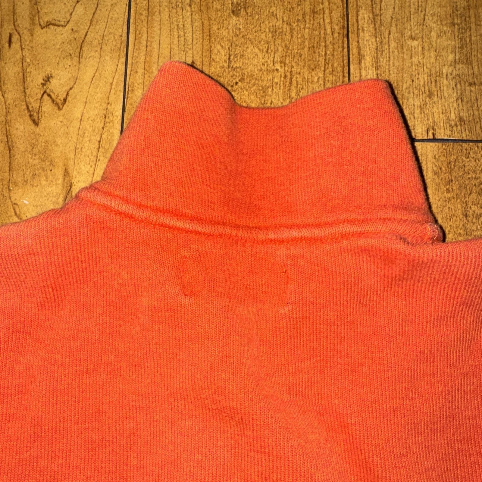 Ralph Lauren × Vintage Polo Ralph Lauren Quarter Zip Sweater Orange Medium 21x24 Size US M / EU 48-50 / 2 - 5 Thumbnail