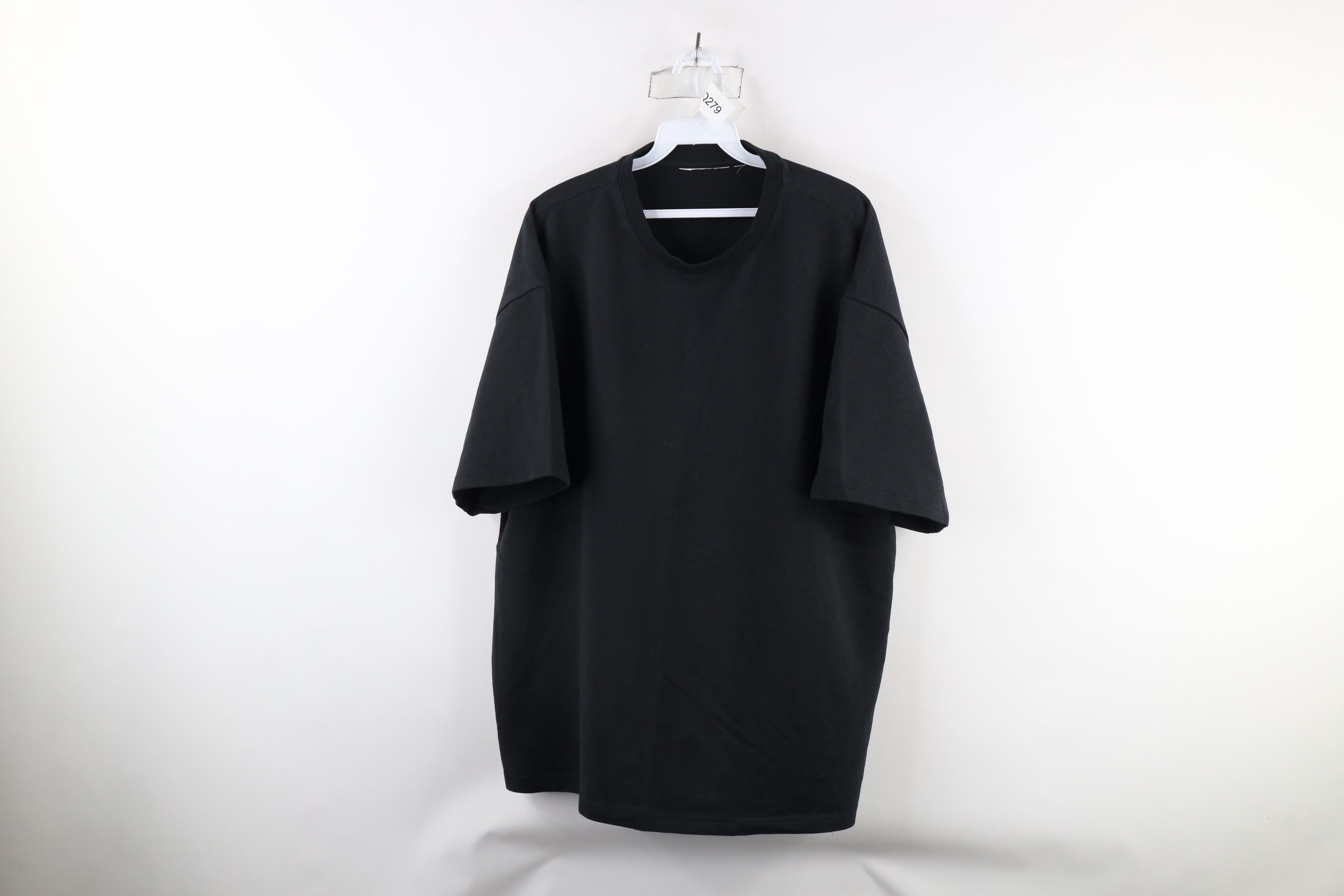 Vintage Vintage 90s Streetwear Baggy Fit Short Sleeve T-Shirt Black Size US XL / EU 56 / 4 - 1 Thumbnail