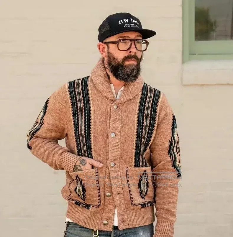RRL Ralph Lauren RRL Ralph Lauren Southwest Green Fruit Collar Sweater Walk Size US M / EU 48-50 / 2 - 3 Thumbnail