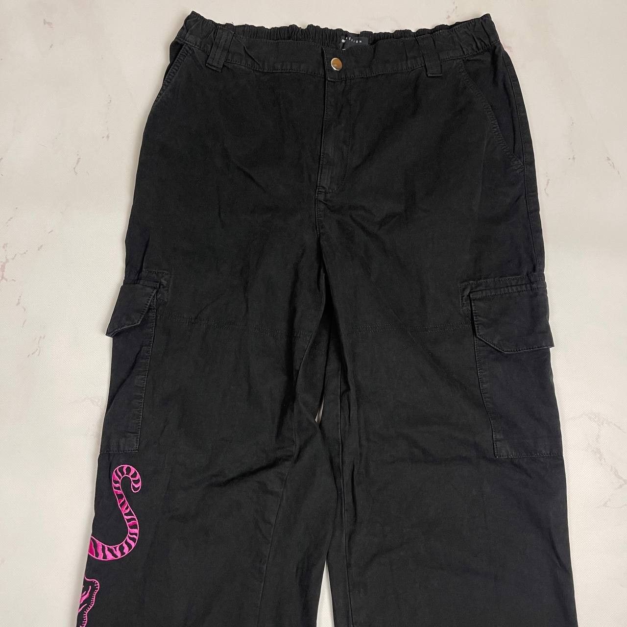 Asos Vintage Asos Cargo baggy pink tiger y2k streetwear Size US 34 / EU 50 - 15 Thumbnail