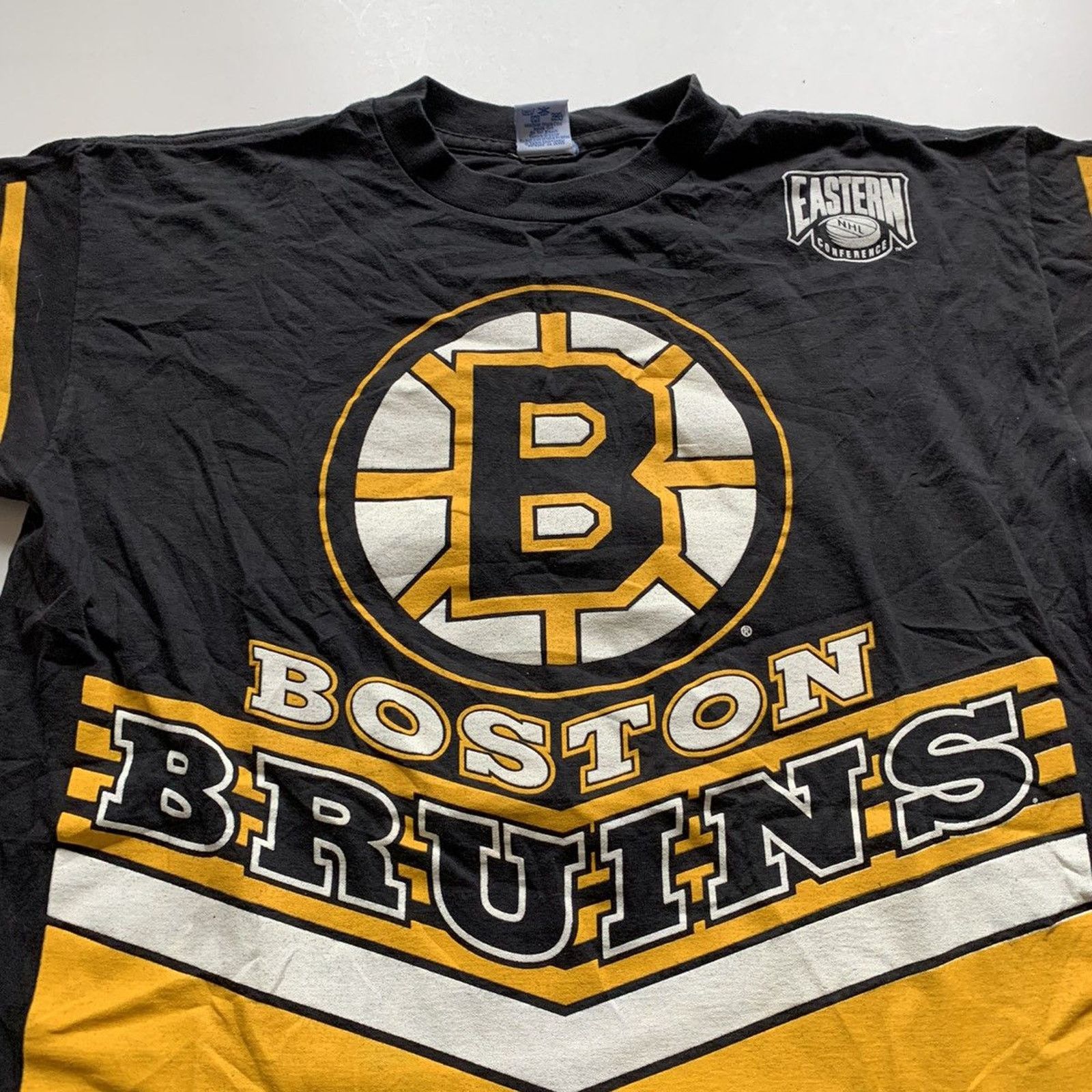 NHL Vintage 90s Boston Bruins NHL Graphic T Shirt XL Salem Rare Size US XL / EU 56 / 4 - 2 Thumbnail