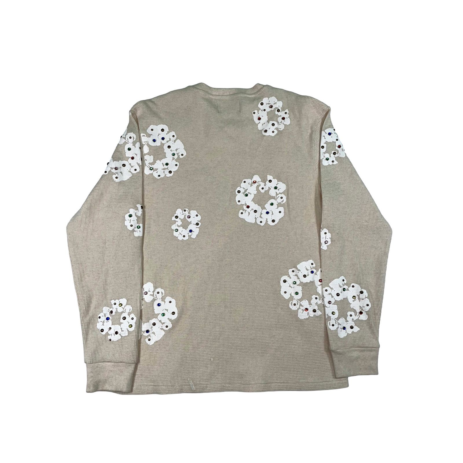 DENIM TEARS Denim Tears Rhinestone Cream Thermal Size XL / US 12-14 / IT 48-50 - 2 Thumbnail