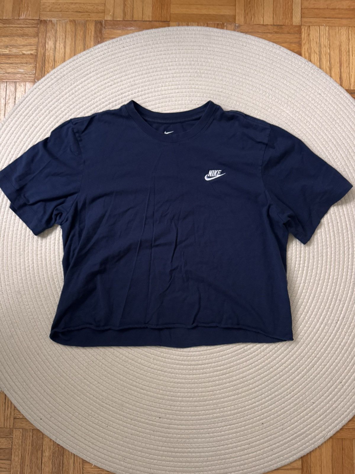 Nike Nike cropped oversized tee size M in blue Size M / US 6-8 / IT 42-44 - 1 Thumbnail