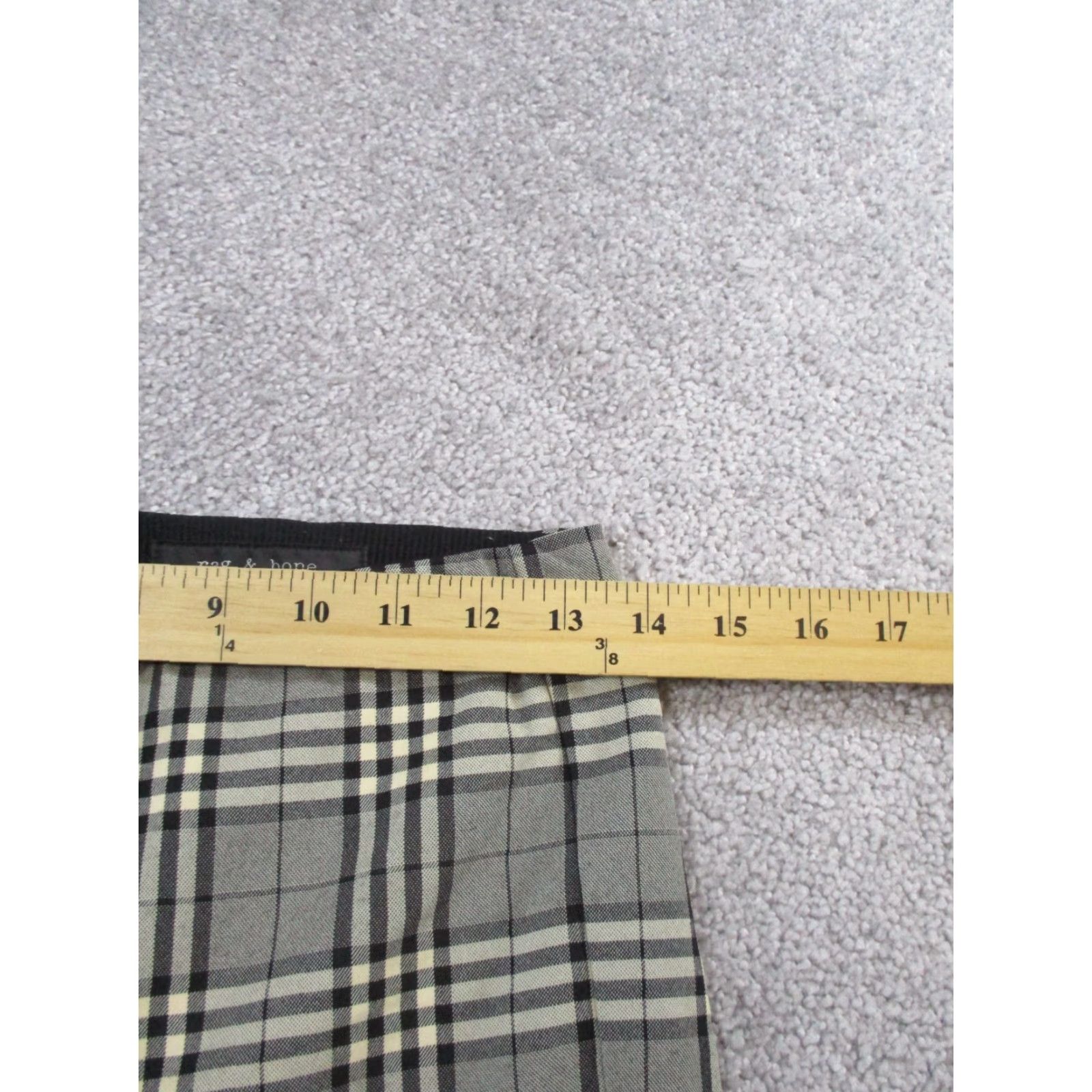 Rag & Bone VINTAGE Rag & Bone Pants Womens Size 4 Gray Black Plaid Slim Fit Dress Pants Skinny Slacks Women's Size 27" / US 4 / IT 40 - 6 Thumbnail