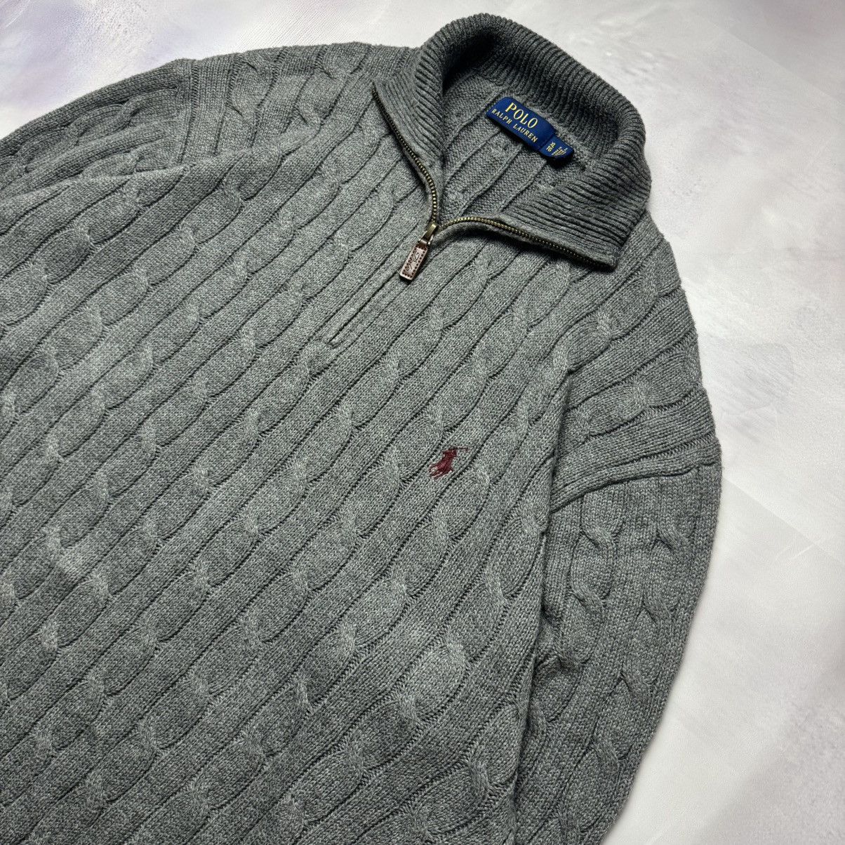 Polo Ralph Lauren Polo Ralph Lauren zip-hoodie 1/3 knitted gray men XL Size US XL / EU 56 / 4 - 4 Thumbnail