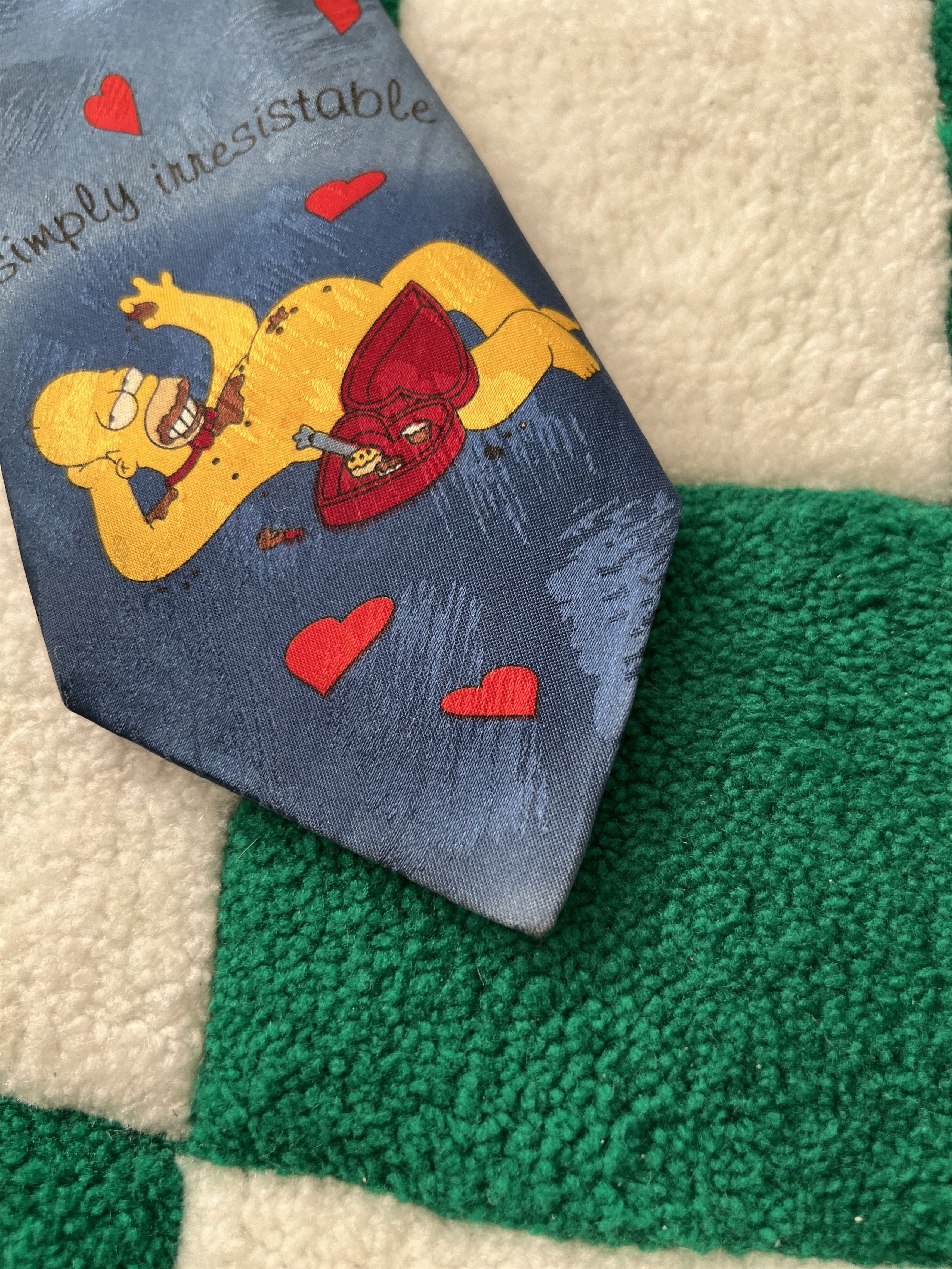 Cartoon Network The Simpsons 1998 Vintage Homer Cartoon tie Size ONE SIZE - 2 Thumbnail