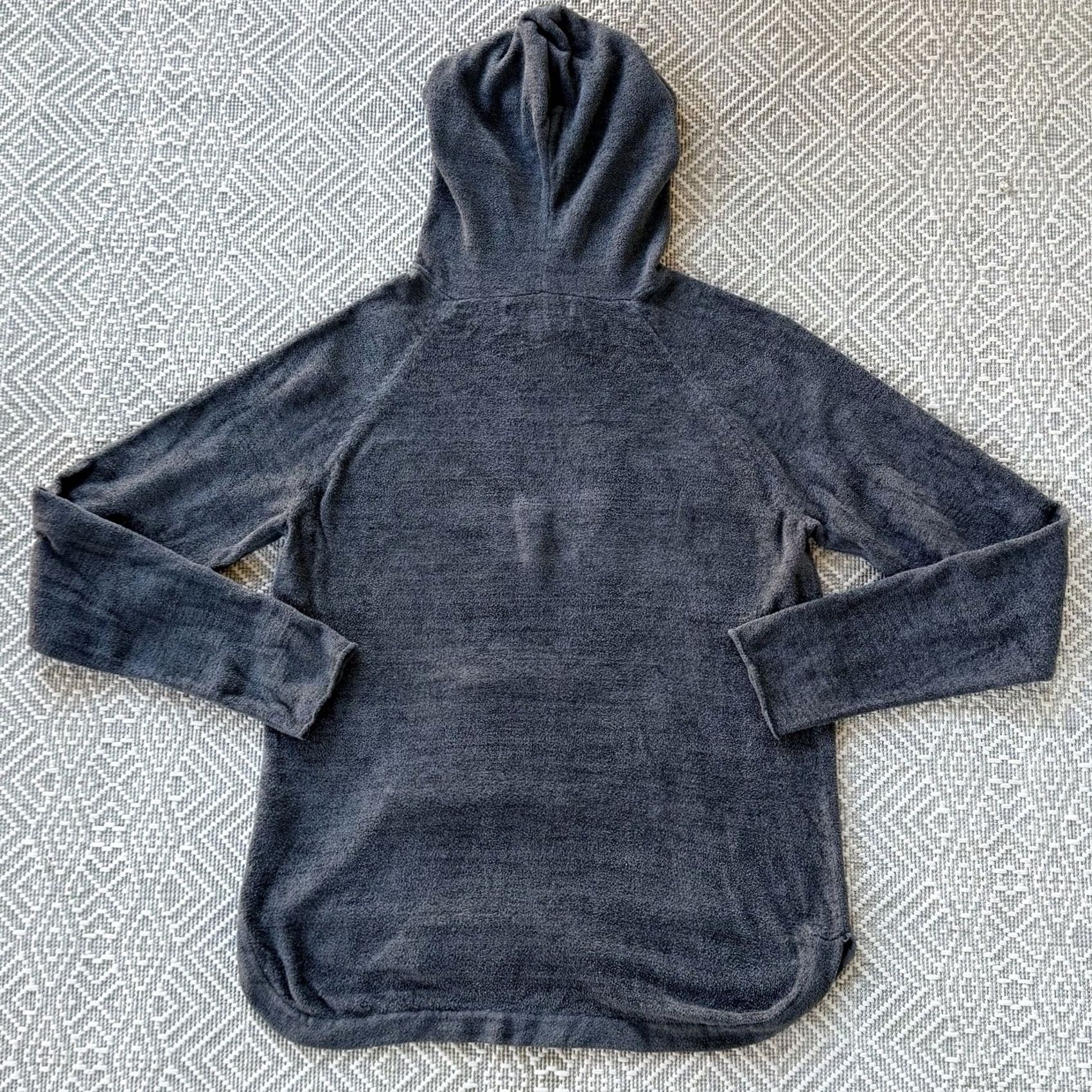 Vintage Barefoot Dreams Sweater Womens Small Gray CozyChic Lite Hooded Tunic V-Neck Long Sleeve Lightweight Knit DC Size S / US 4 / IT 40 - 5 Thumbnail