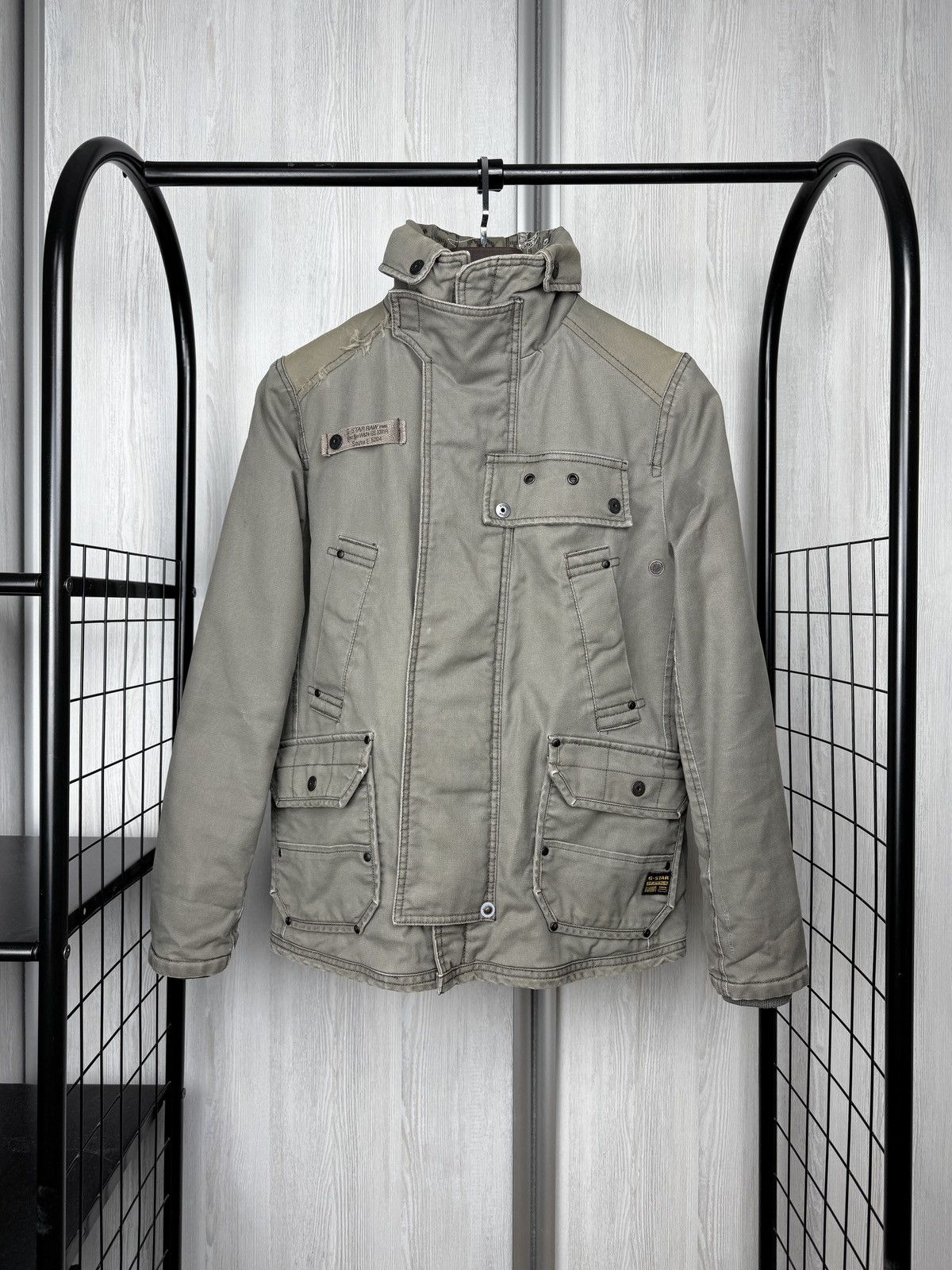 G-Star Stunning Vintage G-Star Men’s Military Utility Jacket Bomber Size US S / EU 44-46 / 1 - 1 Thumbnail