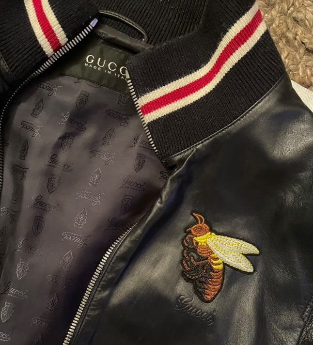 Vintage Gucci genuine leather jacket