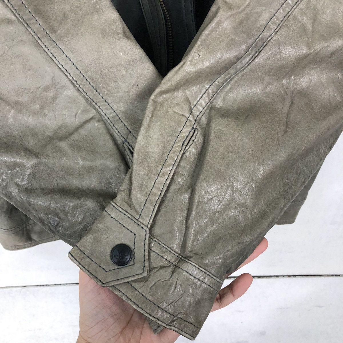 Japanese Brand VINTAGE LEATHER BOMBER JACKET JAPAN ISSEY MIYAKE Size US M / EU 48-50 / 2 - 11 Thumbnail