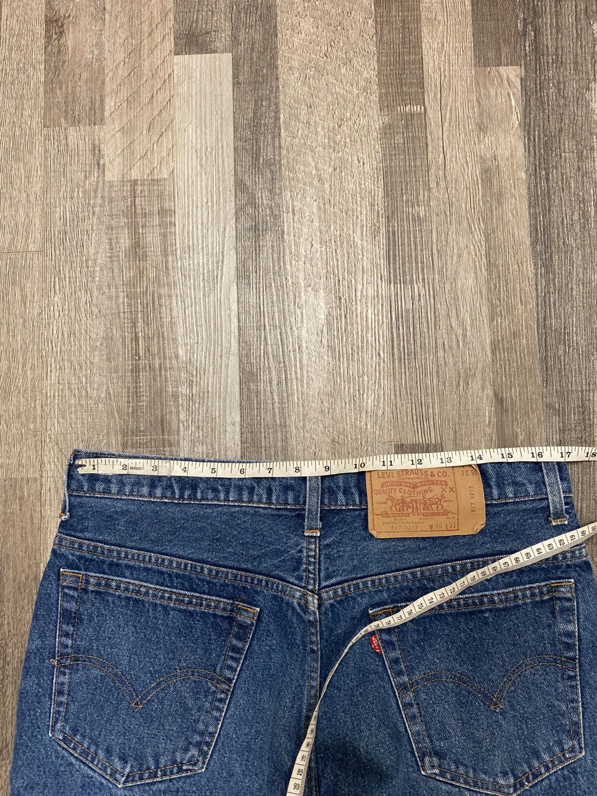 Levi's Vintage 1985 80’s Levis Bootcut Flare Denim Jeans Rare Grail Size US 34 / EU 50 - 6 Thumbnail