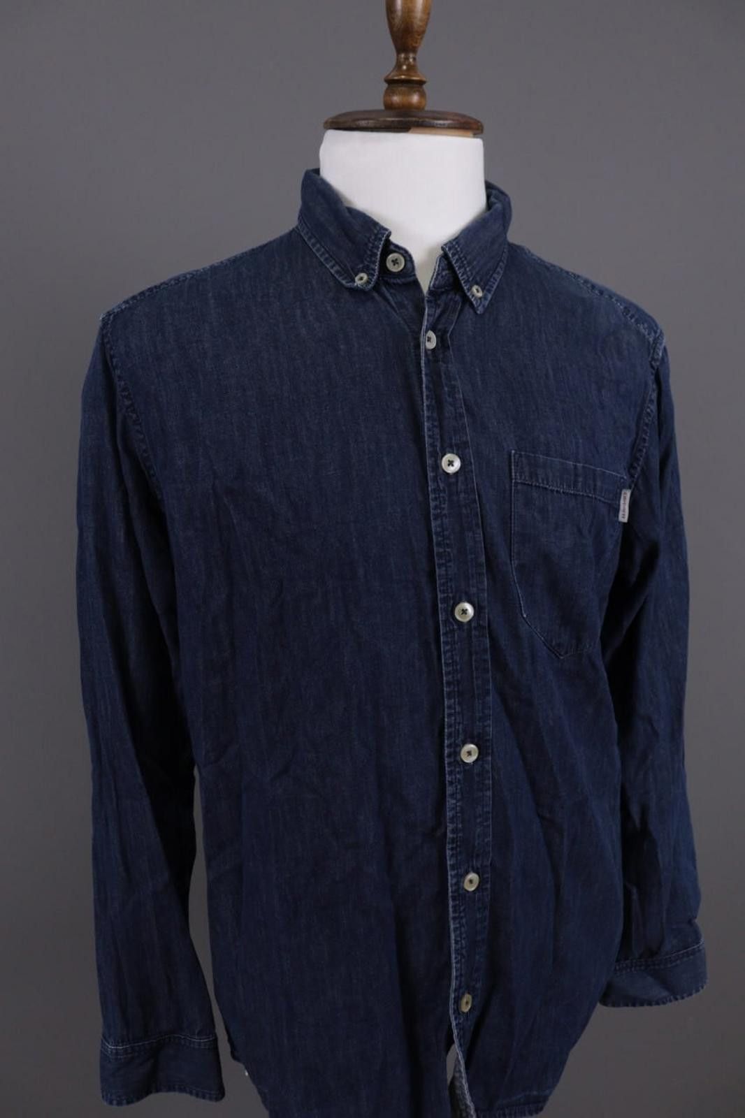 Carhartt Carhartt L/S Civil Shirt Blue Denim Overshirt Shir Sz L Size US L / EU 52-54 / 3 - 6 Thumbnail