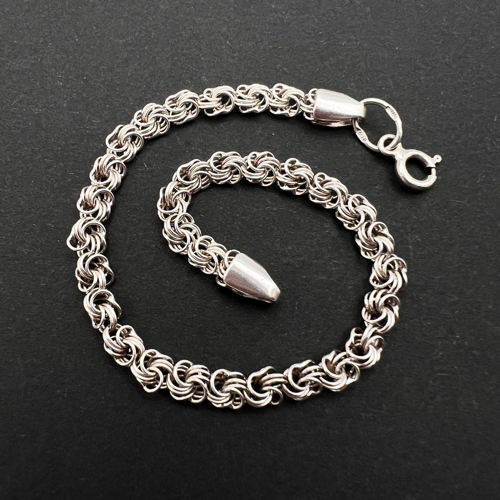 Vintage Sterling Silver 925 Chain Bracelet Jewelry 4.8 gr