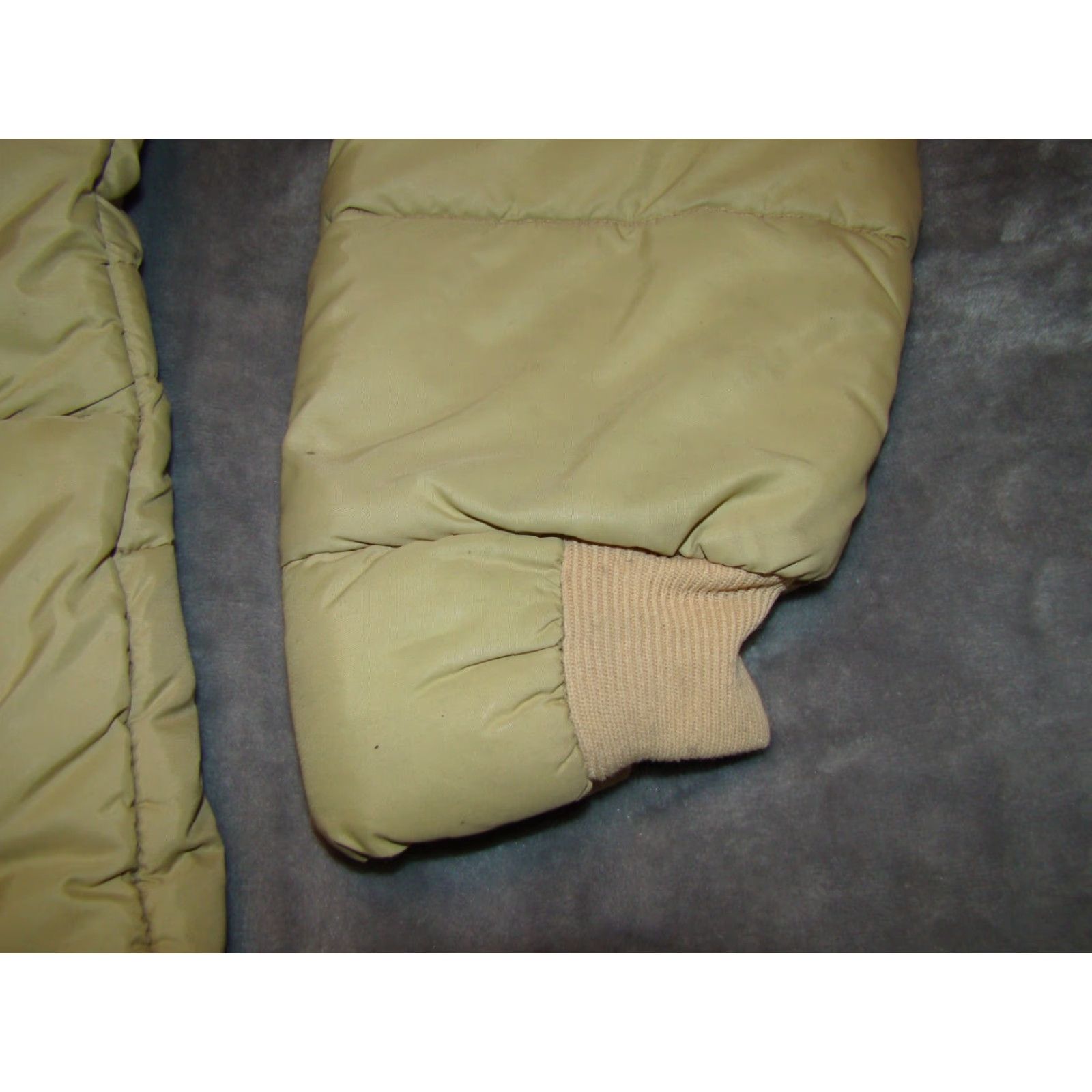 Walls VINTAGE Walls Blizzard Pruf Men Puffer Coat Jacket Beige Large Nylon Faux Fur Collar Snap Zip 2-way Pockets Mens Size US L / EU 52-54 / 3 - 3 Thumbnail