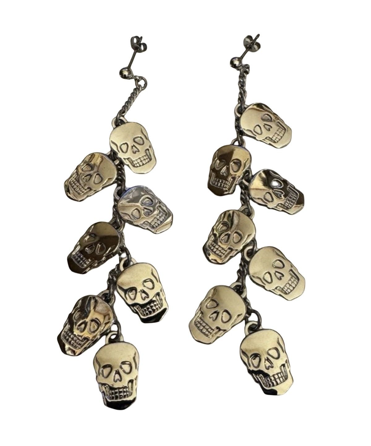 Hysteric Glamour Hysteric Glamour Archival Multi-Skull Logo Dangle Earrings Size ONE SIZE - 1 Thumbnail