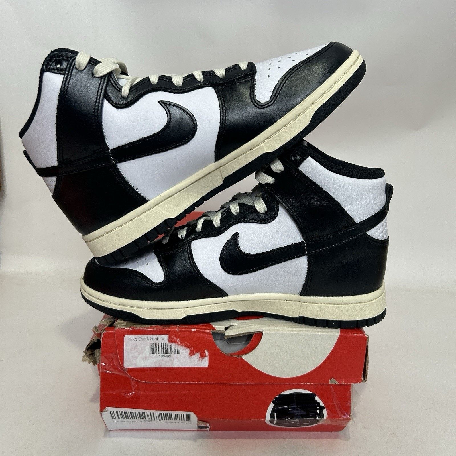 Nike Nike Dunk High PRM WMNS “Vintage Panda” DQ8581-100 Size US 7.5 / IT 37.5 - 3 Thumbnail