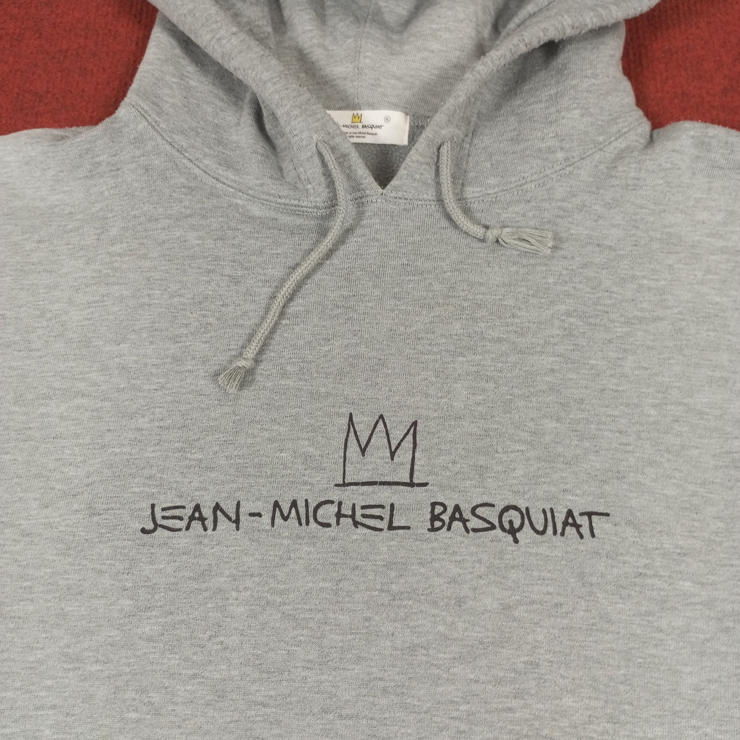 Jean-Michel Basquiat × Vintage Jean Michel Basquiat Art Design Streetwear Hoodies Size US XL / EU 56 / 4 - 4 Thumbnail