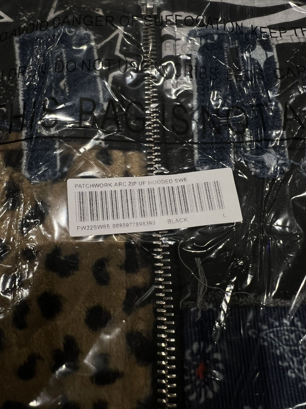 Supreme Supreme Patchwork Zip Up Hooded Sweatshirt Size Large Size US L / EU 52-54 / 3 - 5 Thumbnail