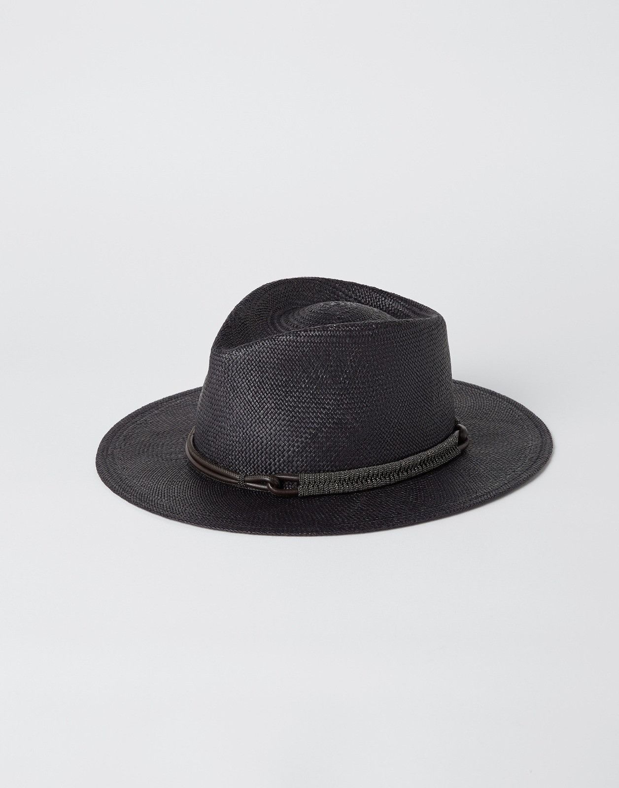 Brunello Cucinelli o1la1rc1a0425 Size: OS / Lady Cap / Hat in Black Size ONE SIZE - 1 Thumbnail