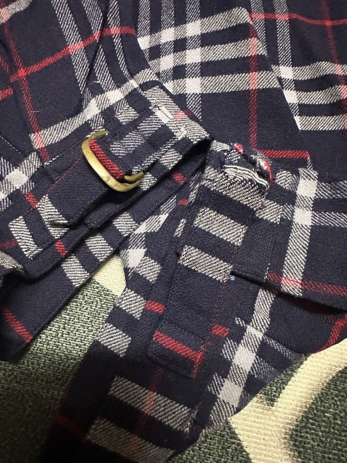 Burberry Vintage Burberrys checkerd cropped wide pants Size US 30 / EU 46 - 7 Thumbnail