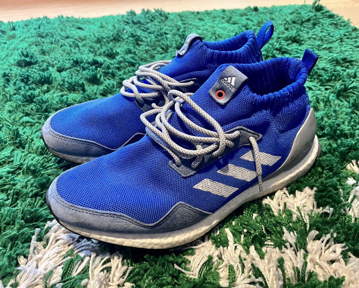 image of Adidas x Kith Mid Ultraboost Run Thru Time Size 10 Shoes in Blue, Men's