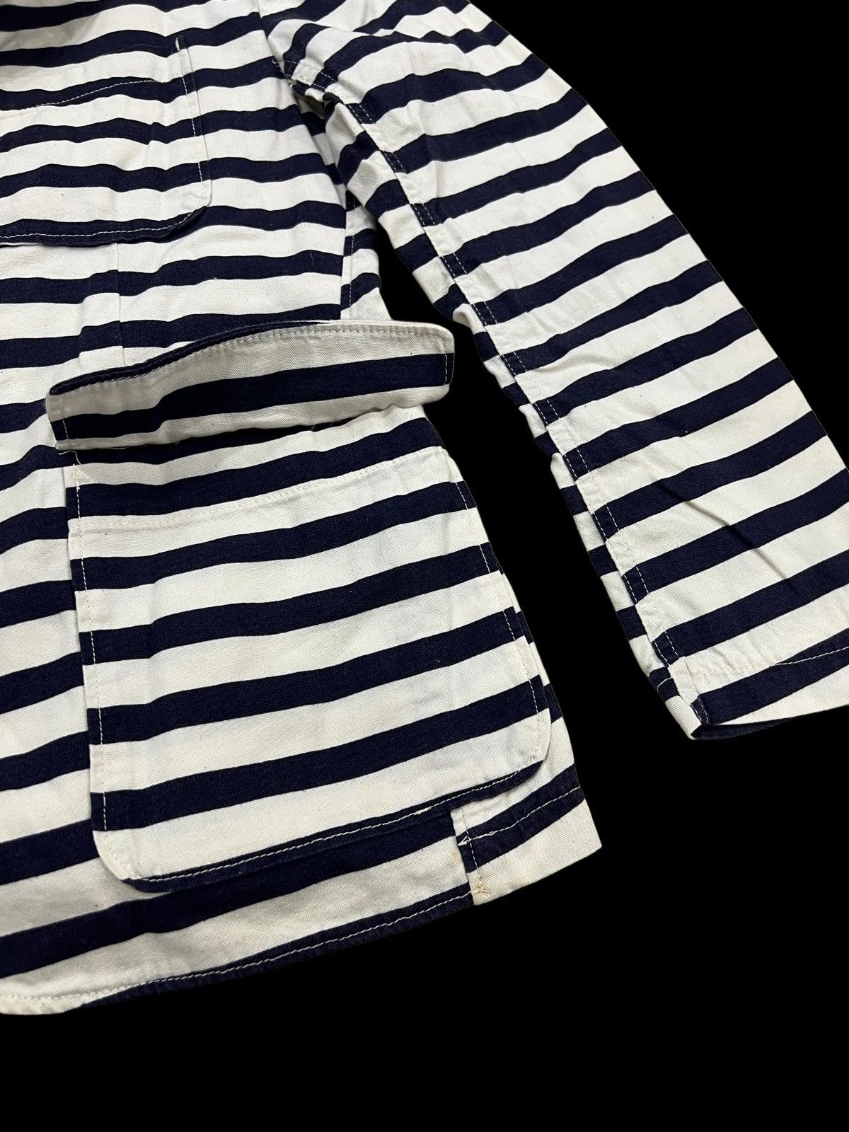 Engineered Garments Engineered Garments Prisoner Stripe 3 Pocket Chore Jacket Size US S / EU 44-46 / 1 - 6 Thumbnail