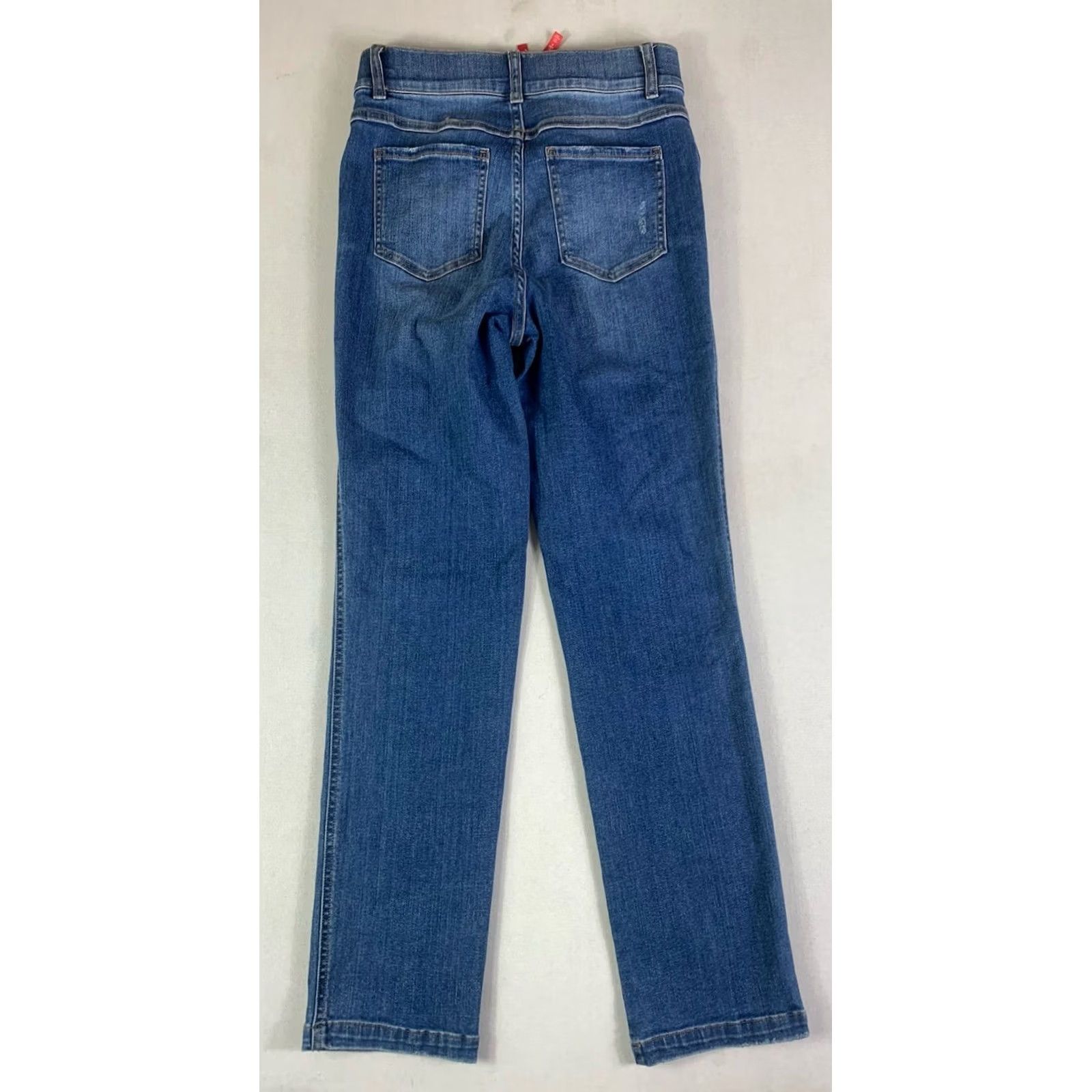 Spanx VINTAGE SPANX Jeans Womens Small Straight Leg pull-on Indigo Size 28" / US 6 / IT 42 - 7 Thumbnail