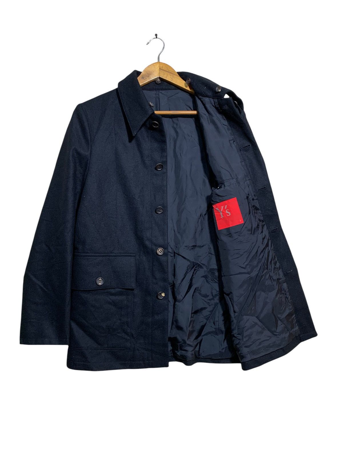 y’s for men red label ドクターコート YOHJI YAMAMOTO Y's Red Label Blazer Men WOOL Jacket 4