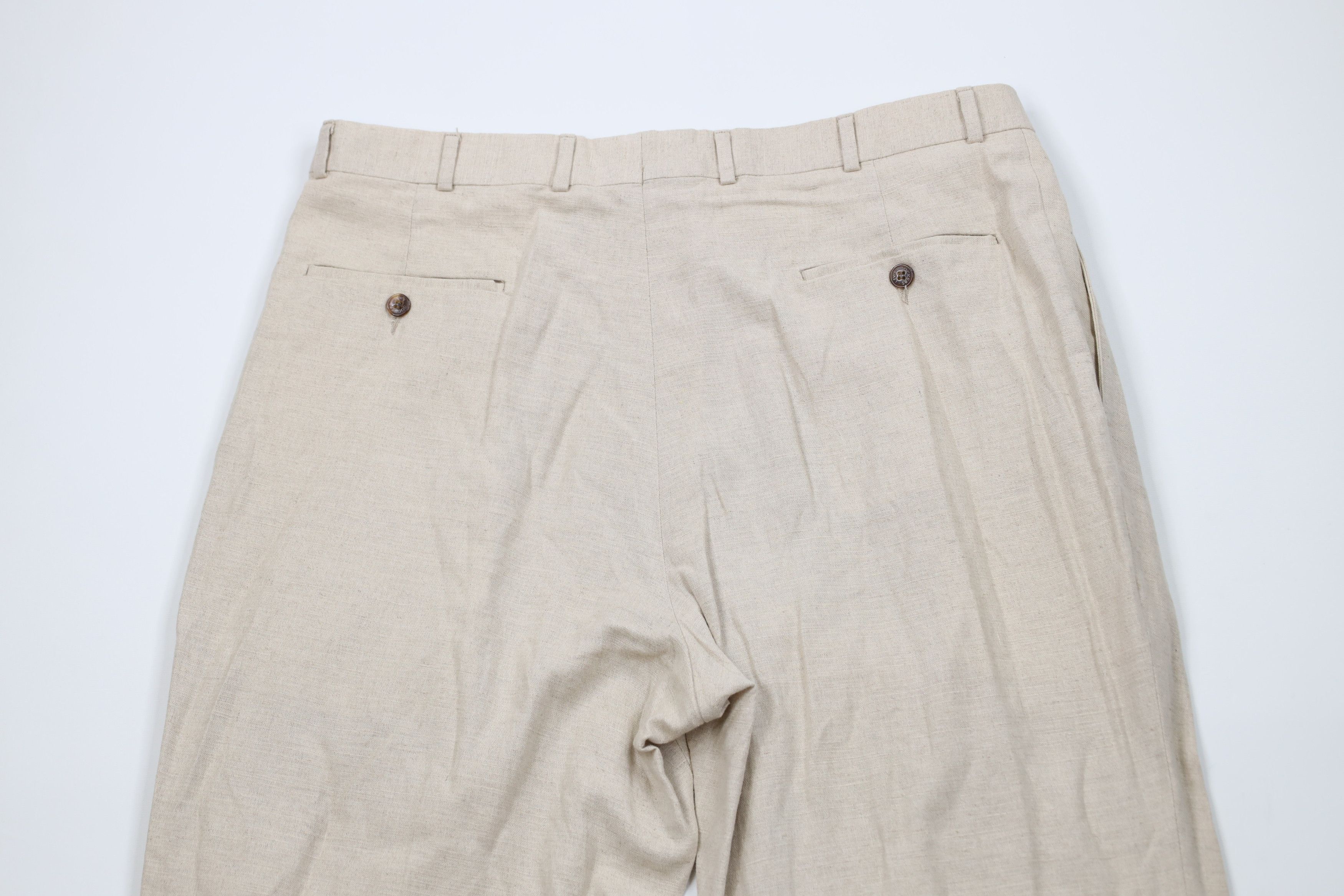 Vintage Vintage 90s Streetwear Pleated Wide Leg Chino Pants USA Size US 38 / EU 54 - 14 Thumbnail