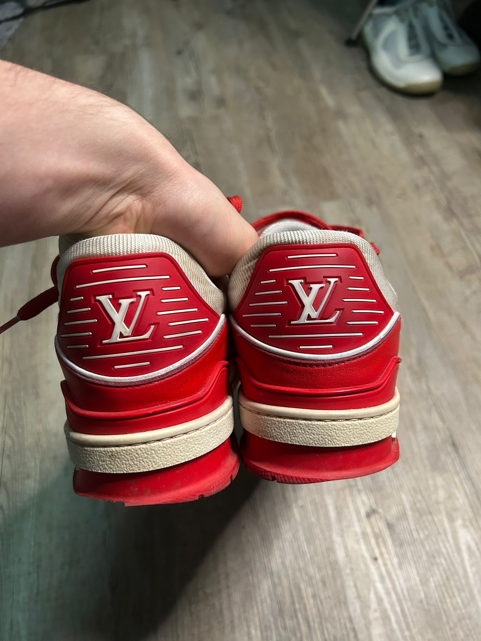 Louis Vuitton Louis Vuitton Product Red Monogram Trainer Sneaker Size US 7 / EU 40 - 6 Thumbnail